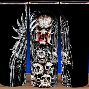 The Predator 80s Movie Comic Book Style Cup Mug Tumbler